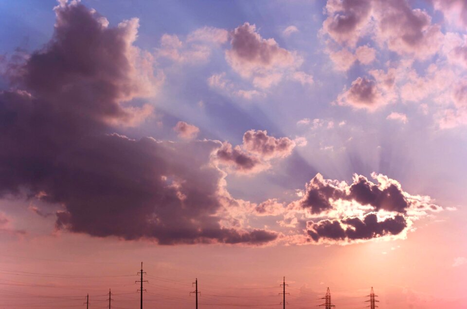 Nature landscape sunset