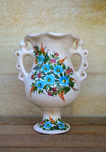 Pottery craft jug decorated jar wedding