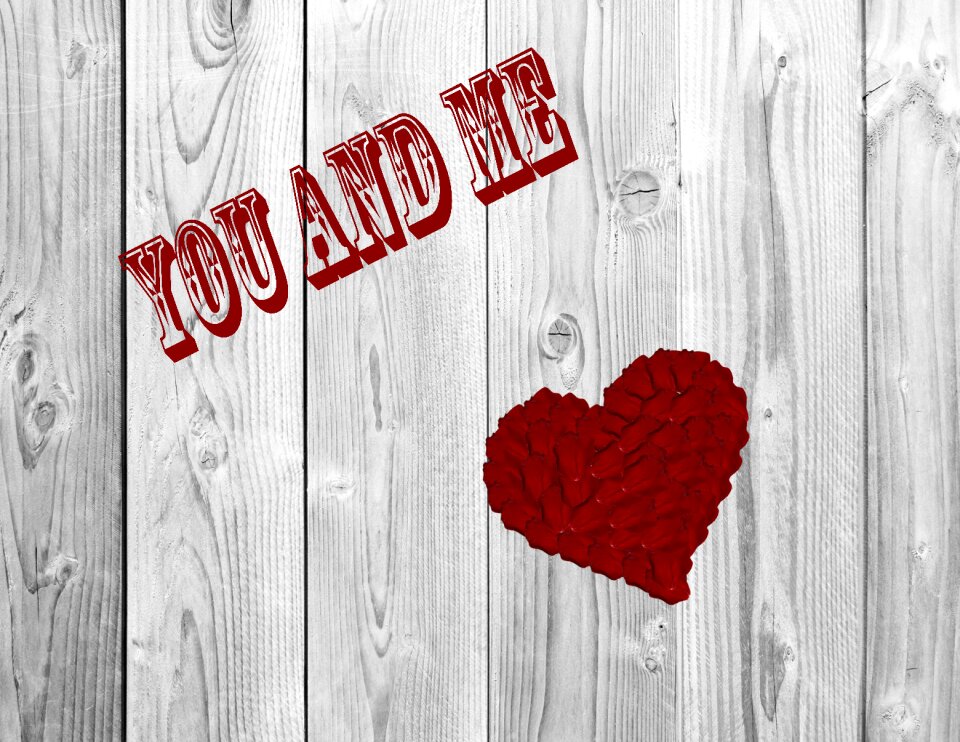 Red romantic design