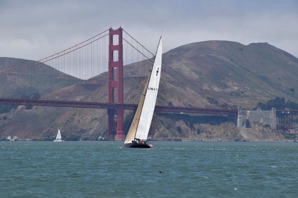 Boat bridge sailboat