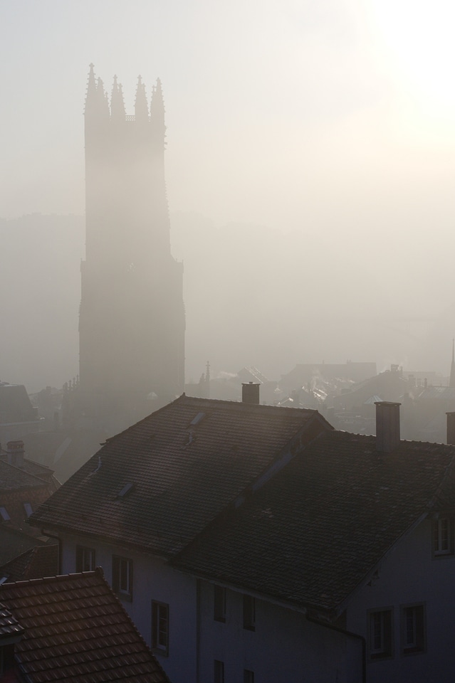 City fog church