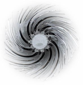 Glass glass bowl shell