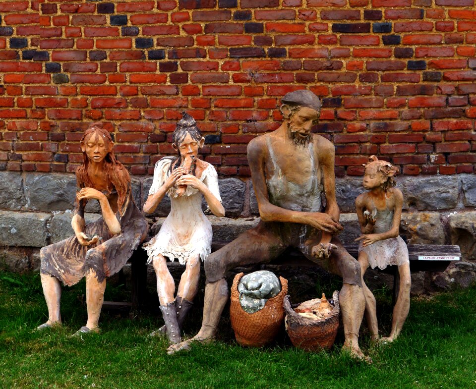 Sculptor artist bricks