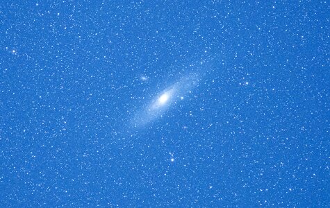 Deep sky object blue galaxy photo