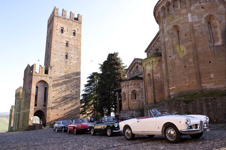 Castle arquato emilia