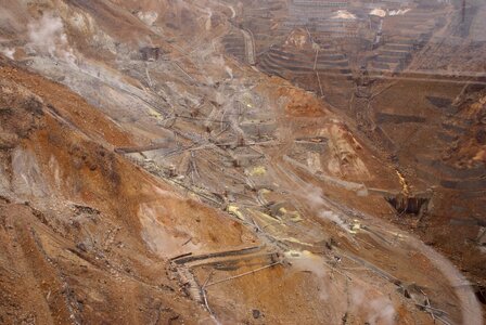 Coal mine brown bleak