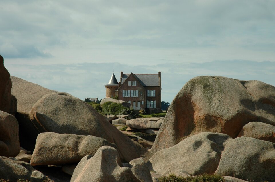 Granite côte d'armor english channel photo