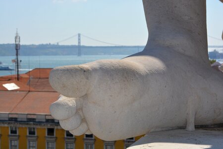 Lisbon foot statue