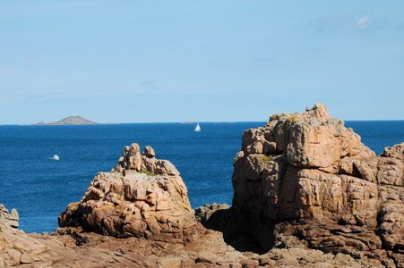 Boat france rock photo