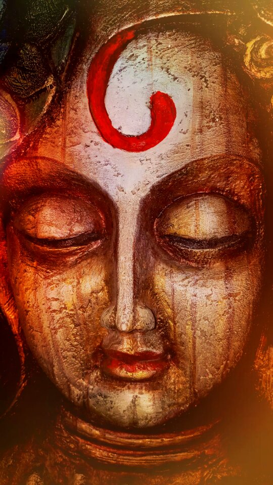 Art brown buddha