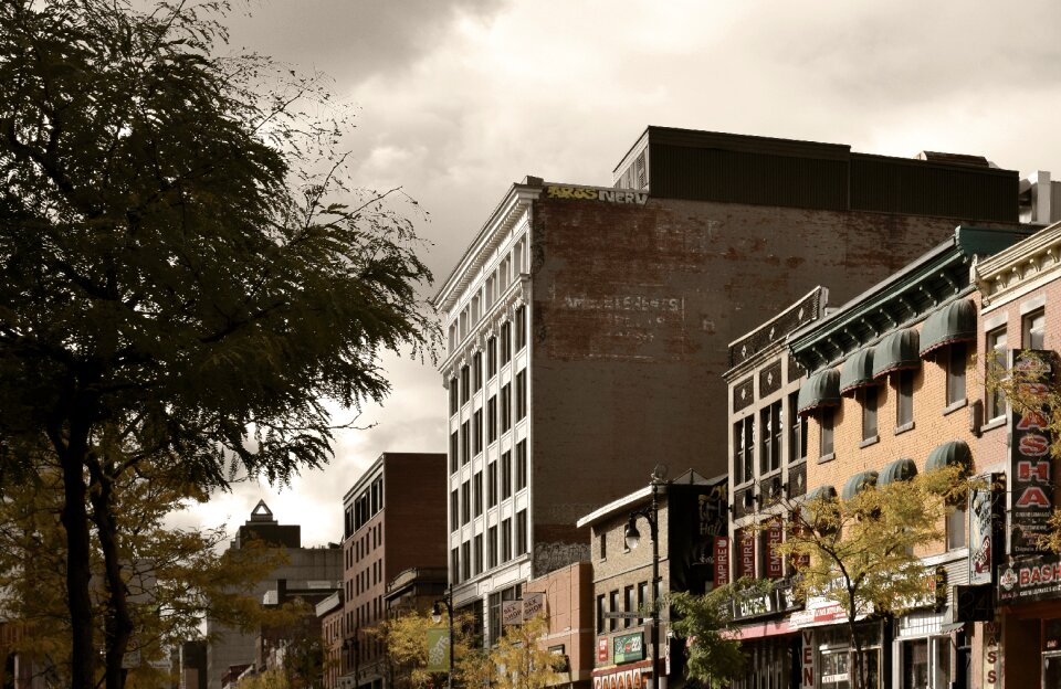 Montreal street building photo