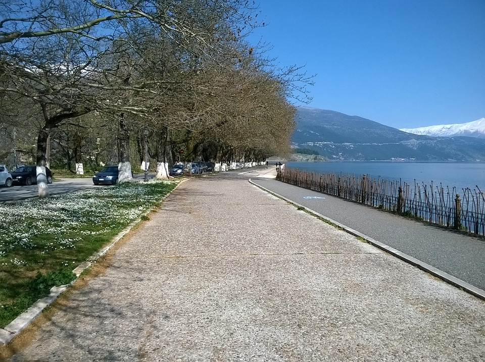 Walk way track spring