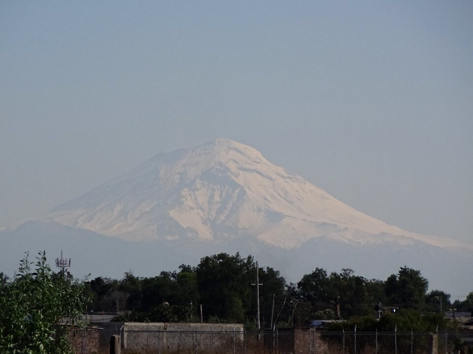 Popocatepetl landscape snowy mountain