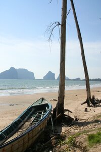 Thailand boat beach photo