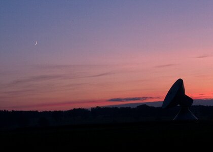 Radar dish antennas raisting photo