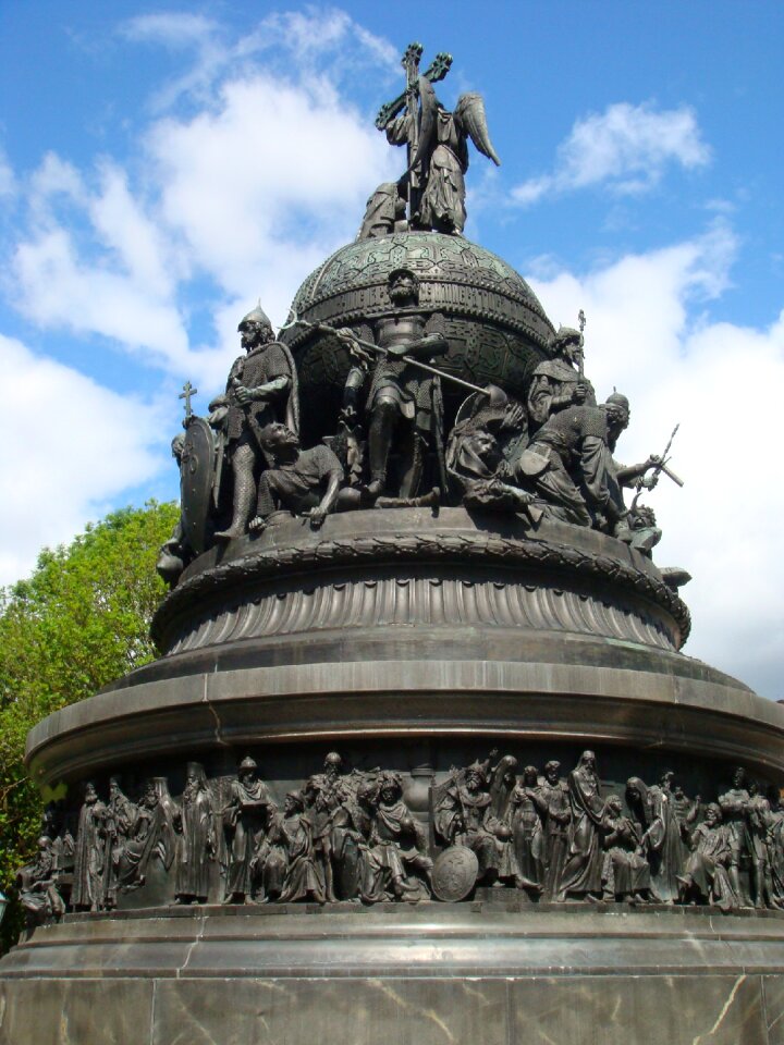 The monument to the millennium of russia showplace travel