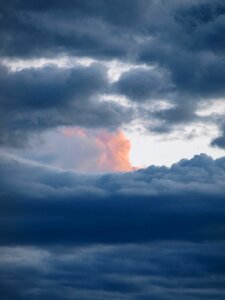 Clouds form dark clouds nature