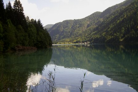 Nature reflection blue photo