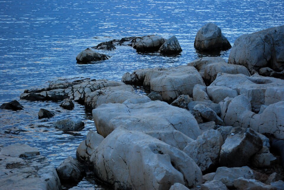 Romantic croatian coast stones