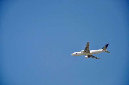 The height of the cloudless sky blue photo