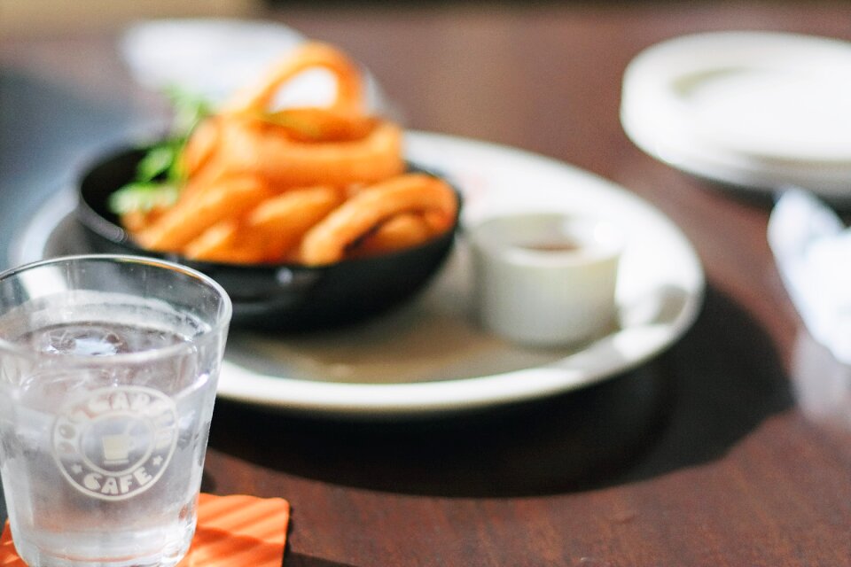 Drink a full glass of water table