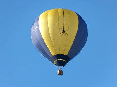 Sky flying hot air balloon ride photo