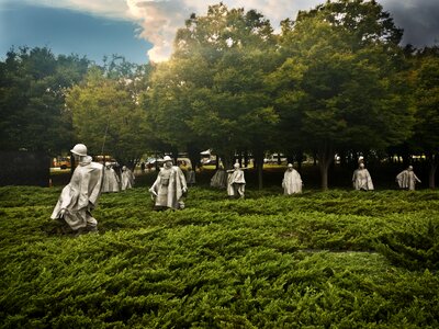 Korean war memorial photo