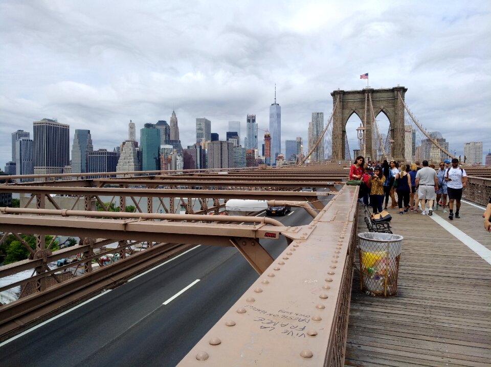 Brooklyn bridge tourists places of interest photo