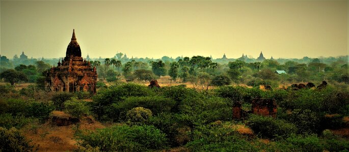 Bagan landscape temple