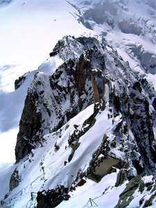 Mountains snow rock