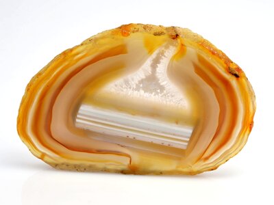 Agate orange semi-precious stone