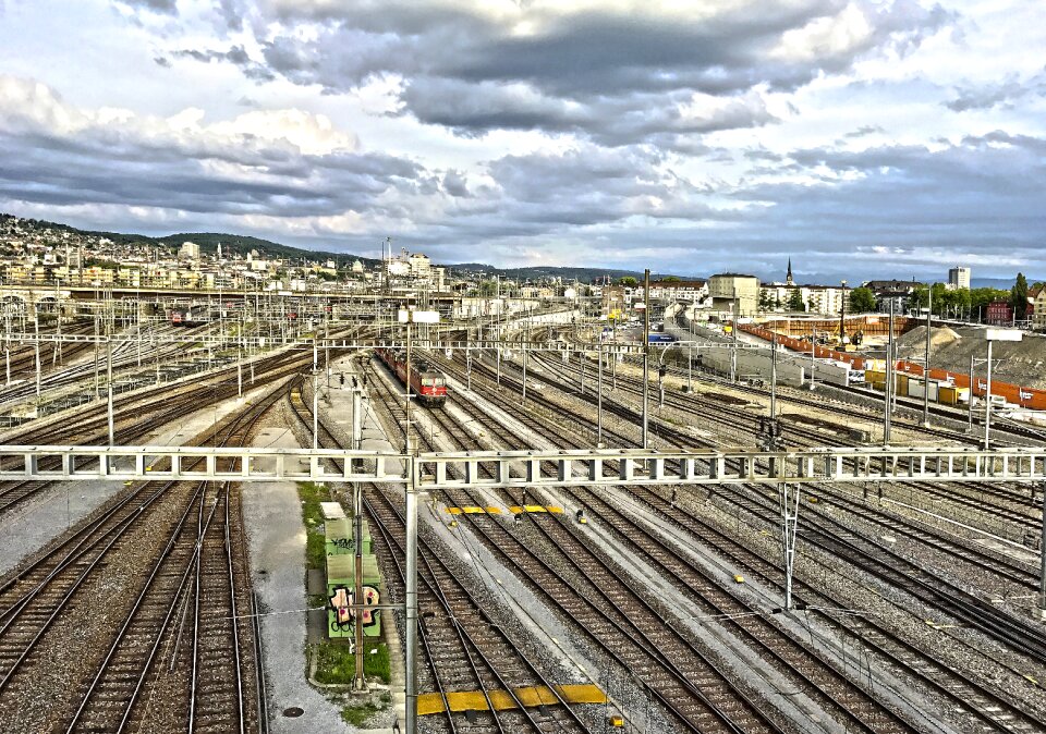 Railway rail traffic trains