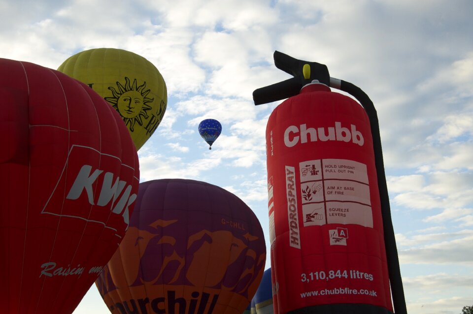 Festival flying colorful
