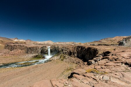 Paso pehuenche rio maule waterfall