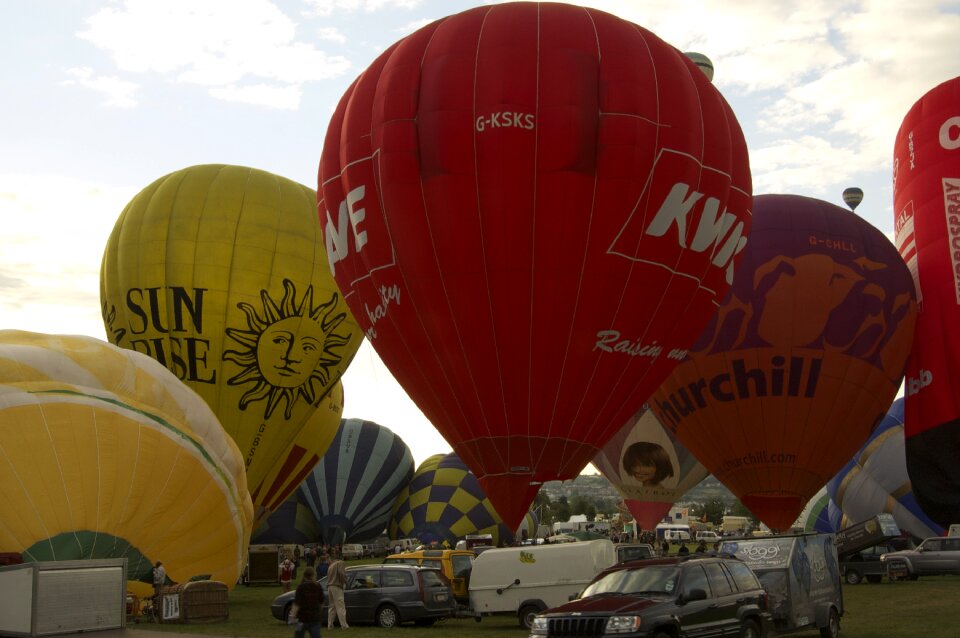Festival flying colorful