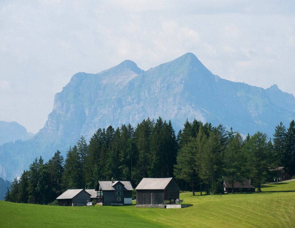 Landscape mountains view
