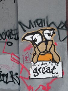 Dream graffiti dog