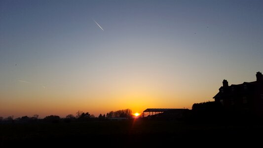 Sun summer evening