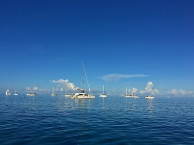 Sky sailing blue