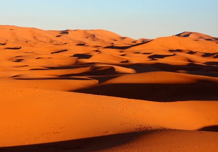 Orange desert orange sand photo