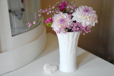 Bouquet pink flowers schnittblume