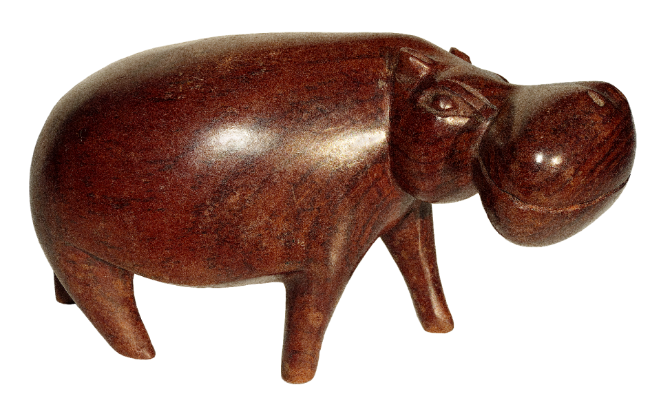 Animal figure wood carving carving