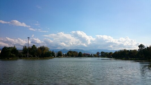 Blue sky clouds