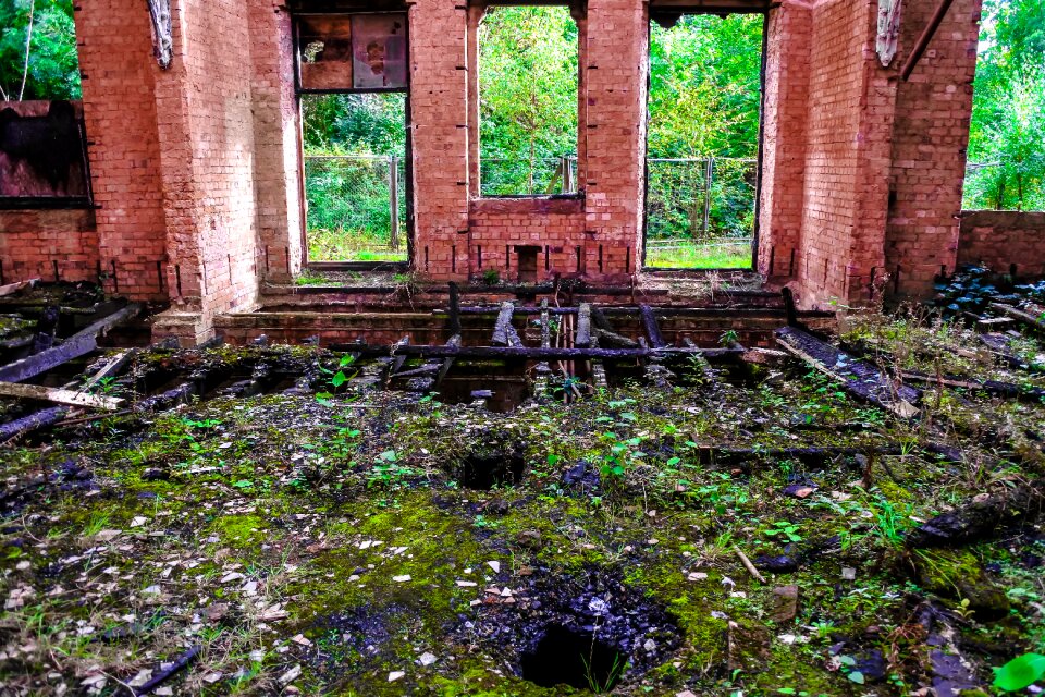 Derelict run-down interior