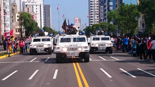 Military parade army cars military
