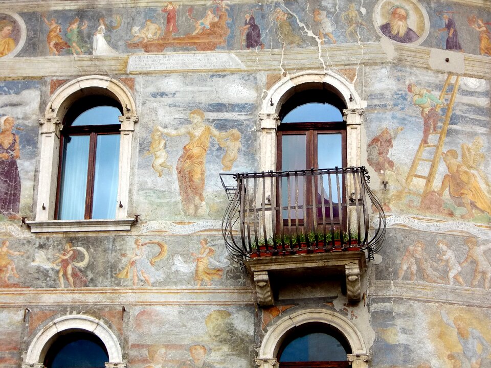 Facade historically weathered