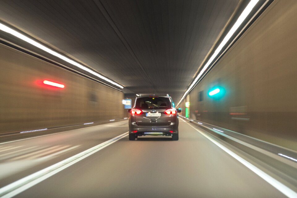Lights driving car transportation