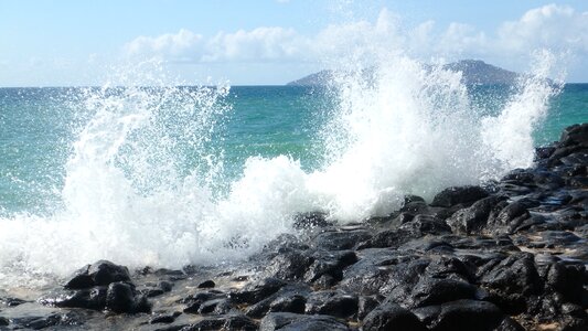 Tropical mayotte black rock