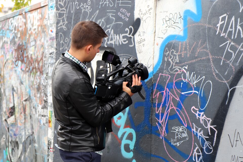 Wall camera close up