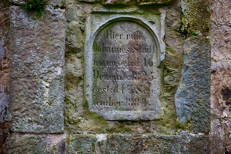 Old grave stones historically mourning photo